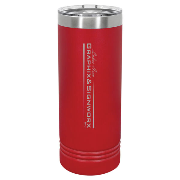 Lakes Area Graphix - Polar Camel 22 oz. Skinny Tumbler with Slider Lid Thumbnail