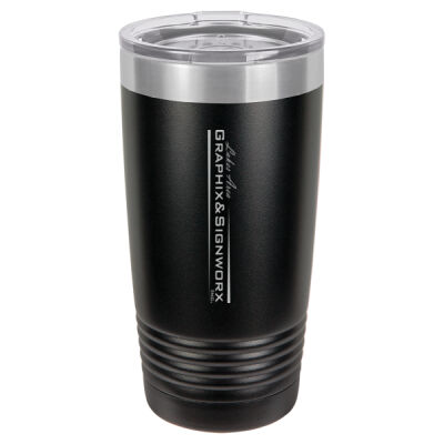 Lakes Area Graphix - Polar Camel 20 oz. Ringneck Vacuum Insulated Tumbler w/Clear Lid Thumbnail