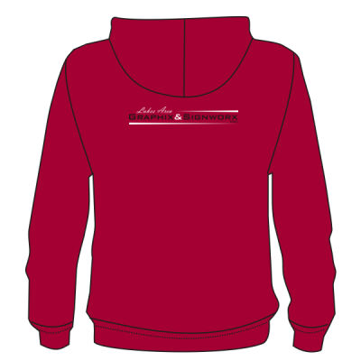 Lakes Area Graphix - Lace Up Pullover Hooded Sweatshirt Thumbnail