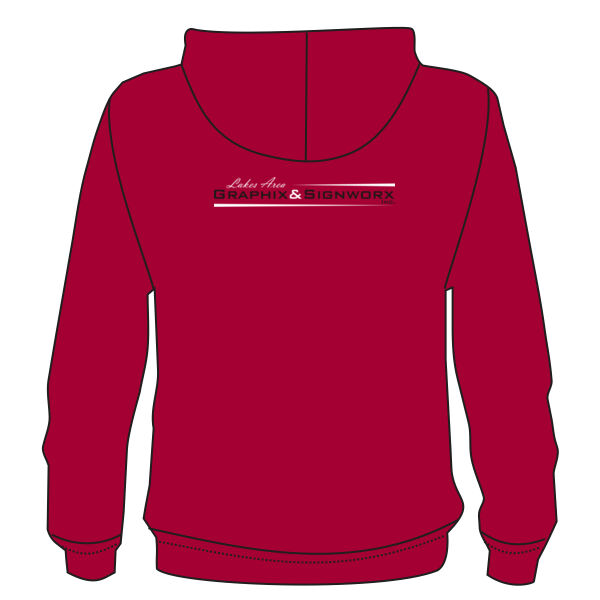 Lakes Area Graphix - Lace Up Pullover Hooded Sweatshirt Thumbnail