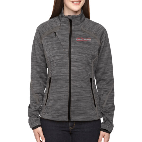 Lakes Area Graphix - Women's Flux Mélange Bonded Fleece Jacket Thumbnail