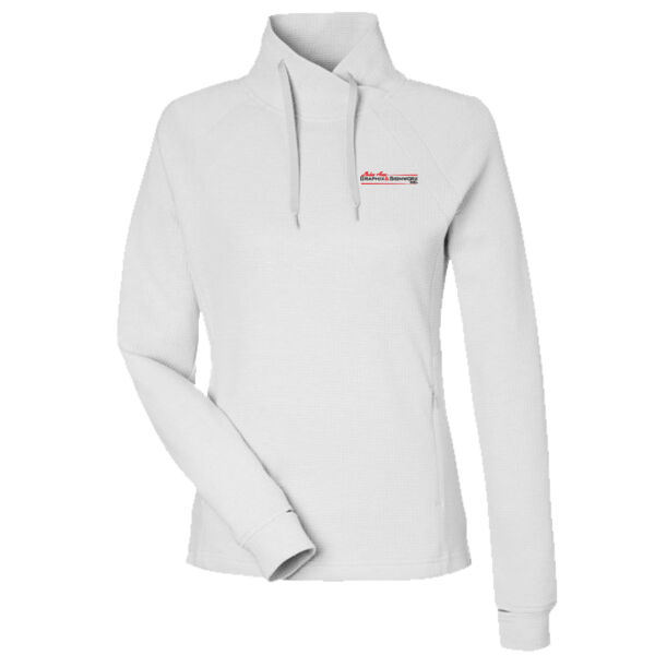 Lakes Area Graphix - Women's Rhythm Waffle Cross-Neck Pullover Thumbnail